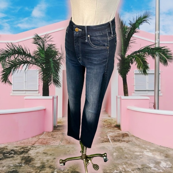 NWOT MOTHER Denim ‘High Waisted Looker’ Skinny Jeans in “Coffee, Tea or Me?” 25 - Picture 8 of 16